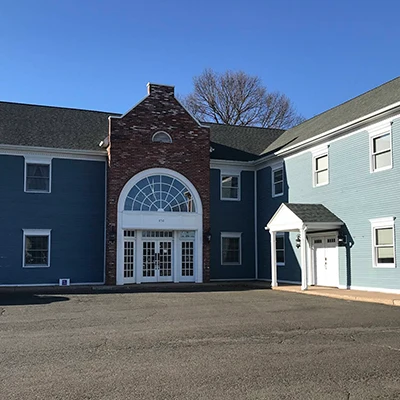 Dentist Feeding Hills MA Front of Clinic front entrance of the building Agawam Dental Arts is located inside